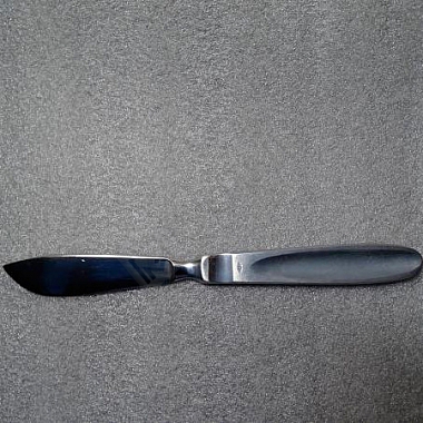 Нож ветеринарный хрящевой реберный из углеродистой стали НВЛ 205х75