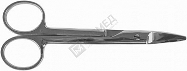 Ножницы для теменно-воротниковой зоны изогнутый, 133 мм