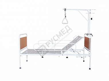 Кровать медицинская функциональная с регулируемой по углу наклона головной секцией без колес КМФ-01-"Ока-Медик"