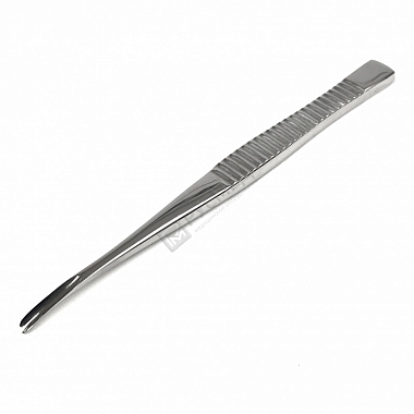 Долото с рифленой ручкой желобоватое изогнутое, 140 мм, 3 мм